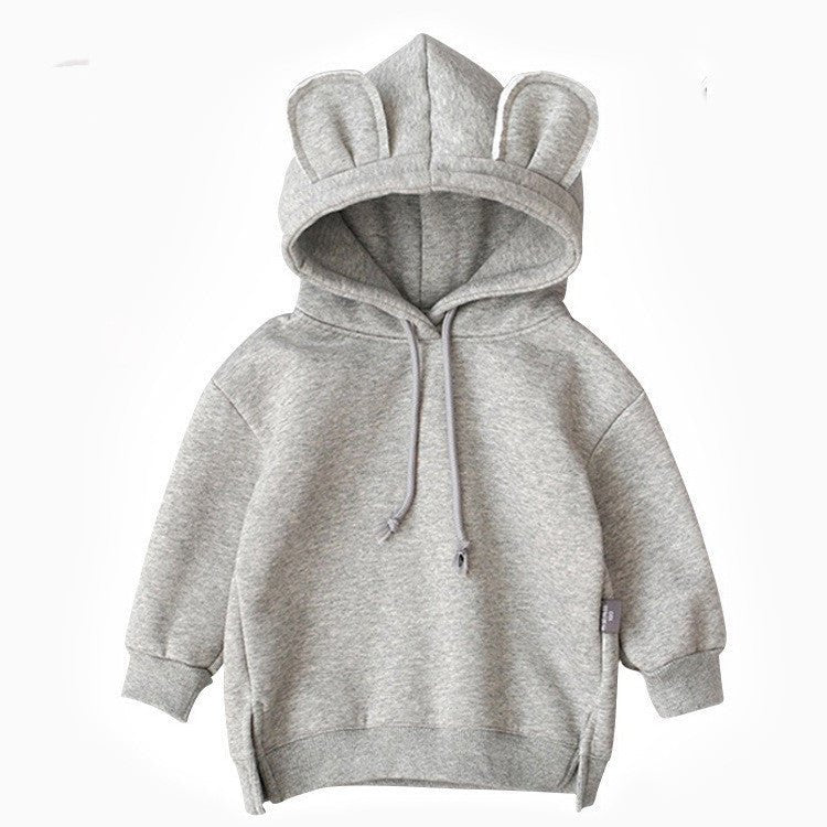 Kids' Solid-Colour Fleece Hoodie