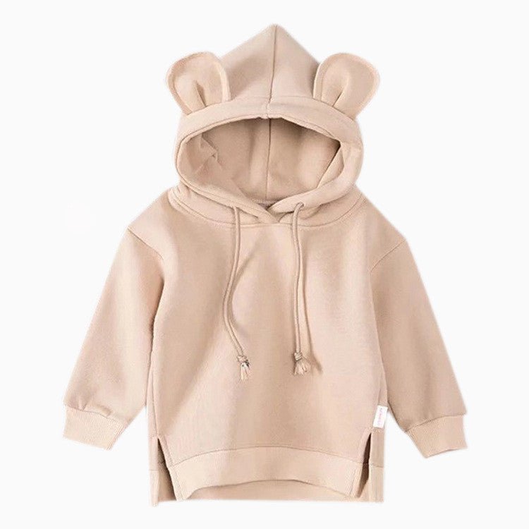 Kids' Solid-Colour Fleece Hoodie