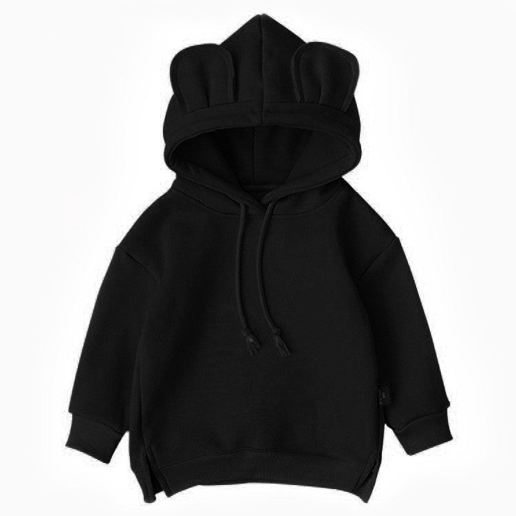 Kids' Solid-Colour Fleece Hoodie