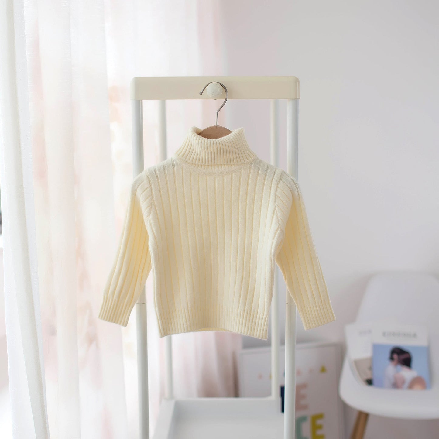 Kids' Ribbed Turtleneck Sweater