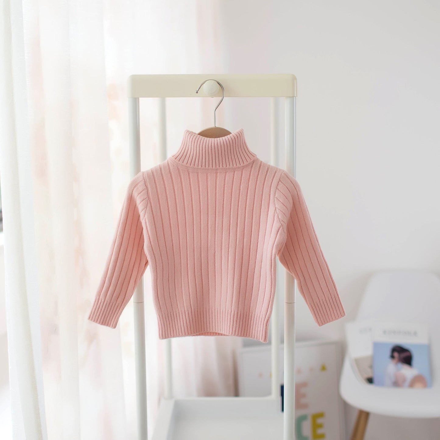 Kids' Ribbed Turtleneck Sweater