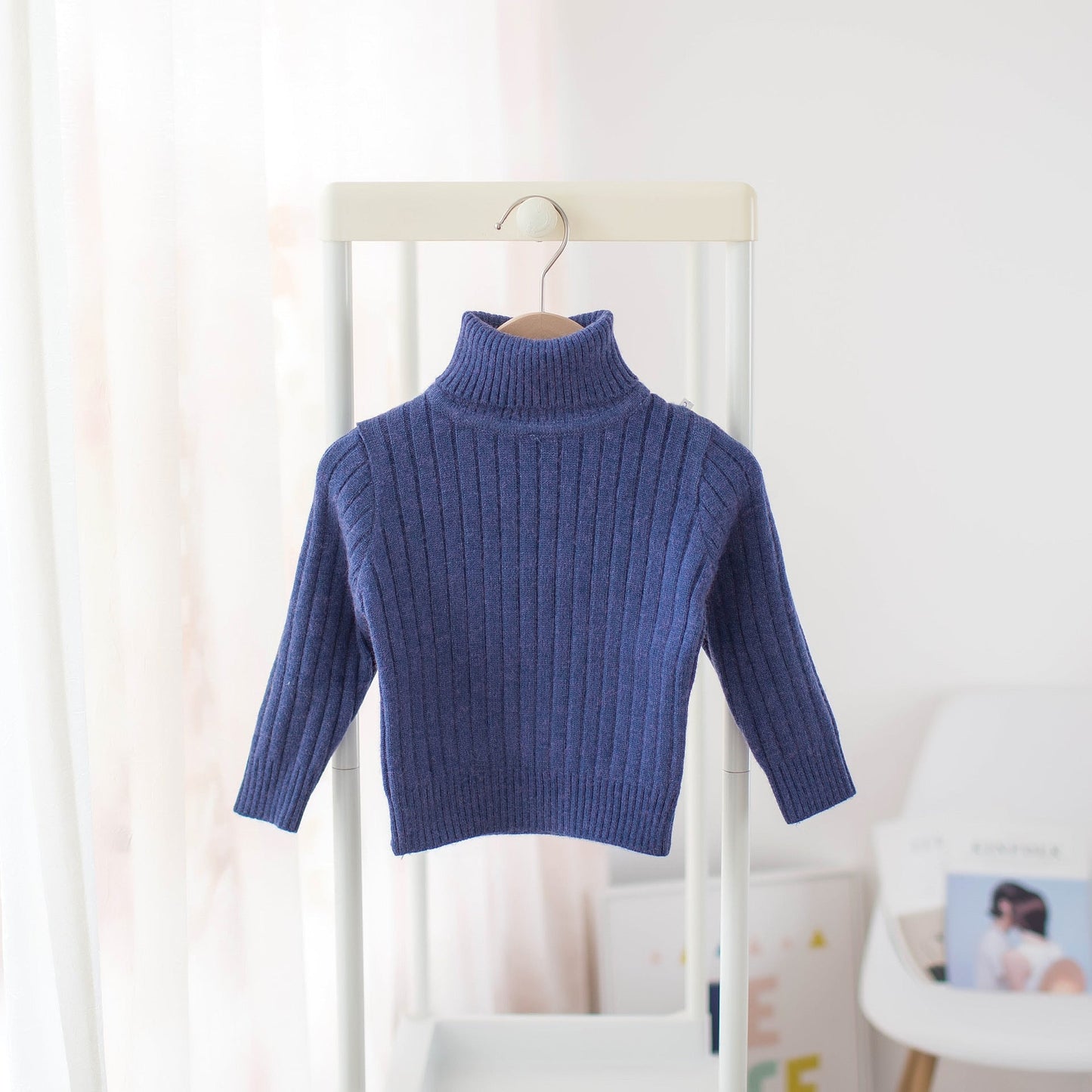 Kids' Ribbed Turtleneck Sweater