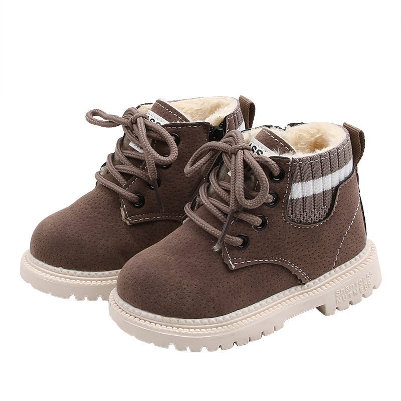 Lined Baby Winter Boots with Side Zipper