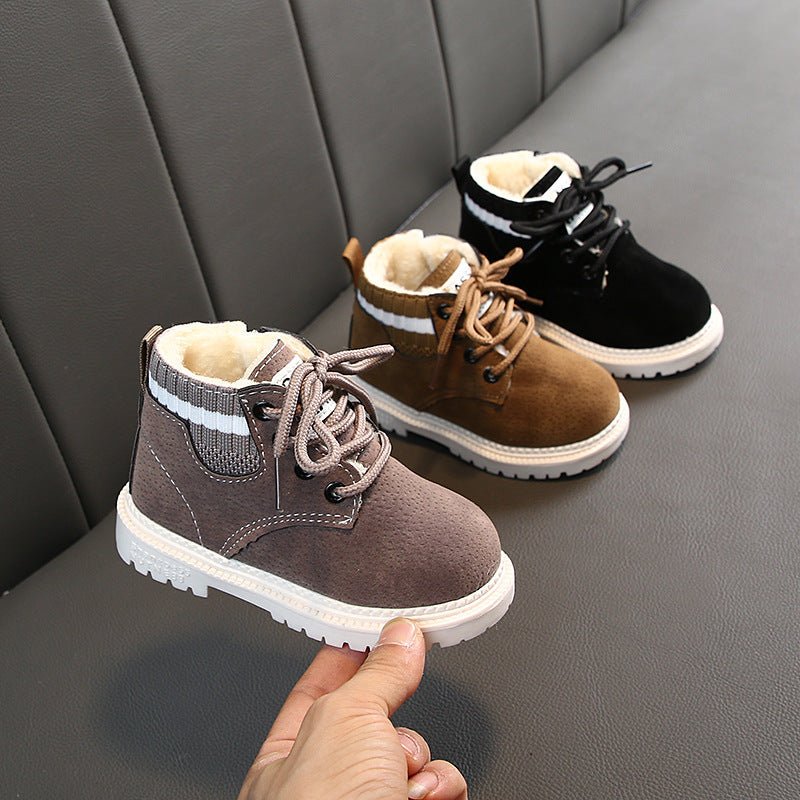 Lined Baby Winter Boots with Side Zipper