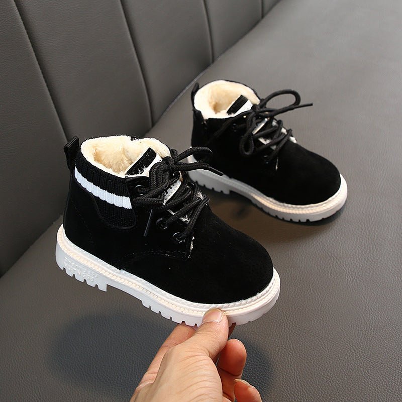 Lined Baby Winter Boots with Side Zipper