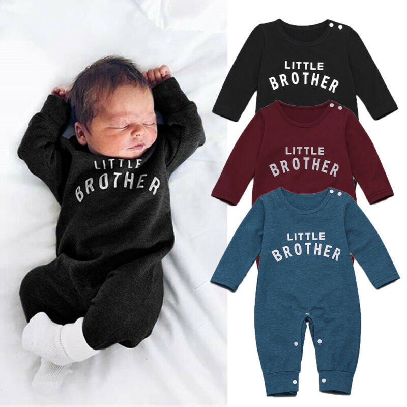 "Little Brother" Short/Long-Sleeved Romper