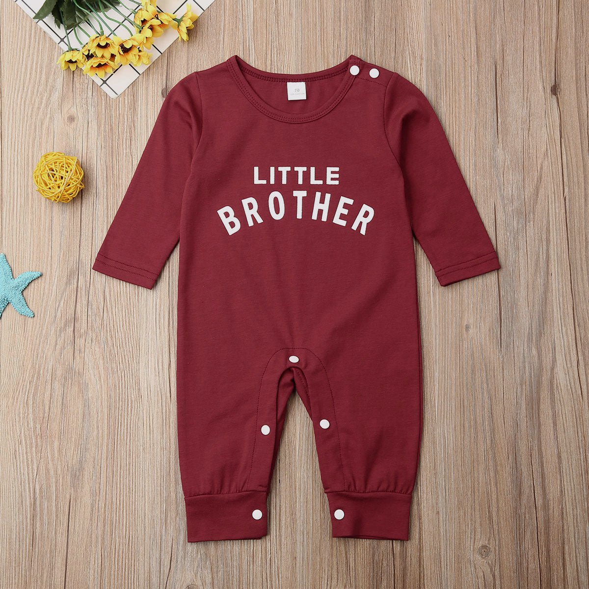 "Little Brother" Short/Long-Sleeved Romper