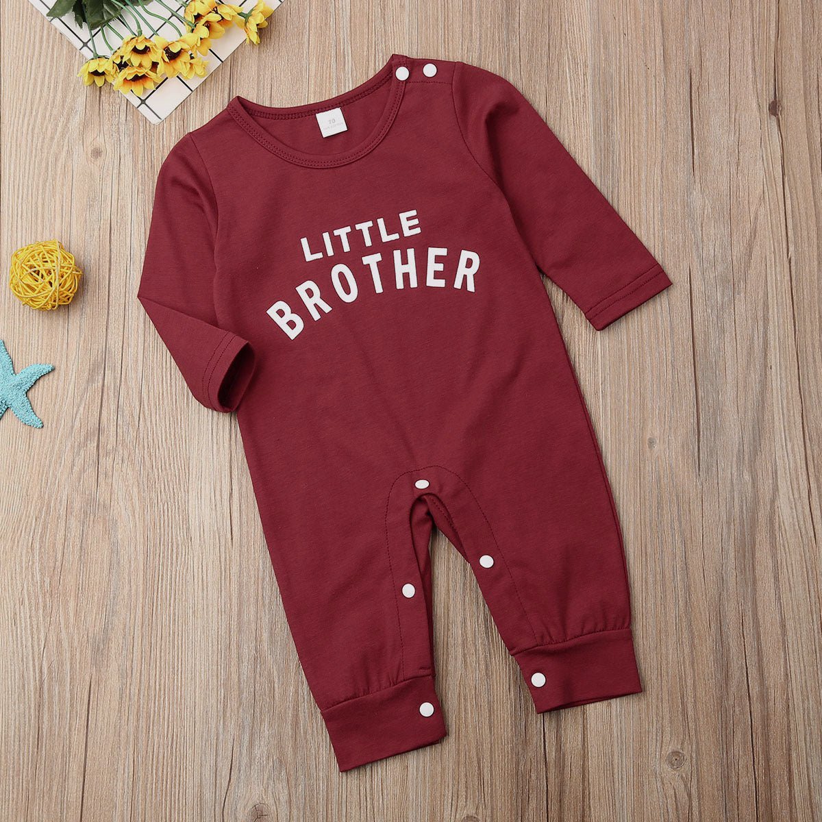 "Little Brother" Short/Long-Sleeved Romper