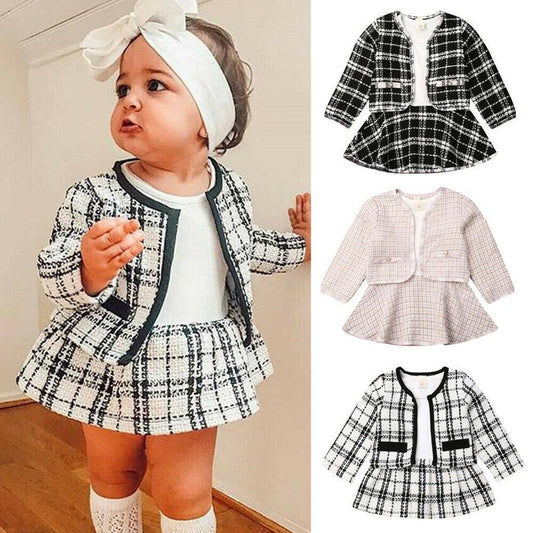 Girls Girls Tweed Skirt Suit