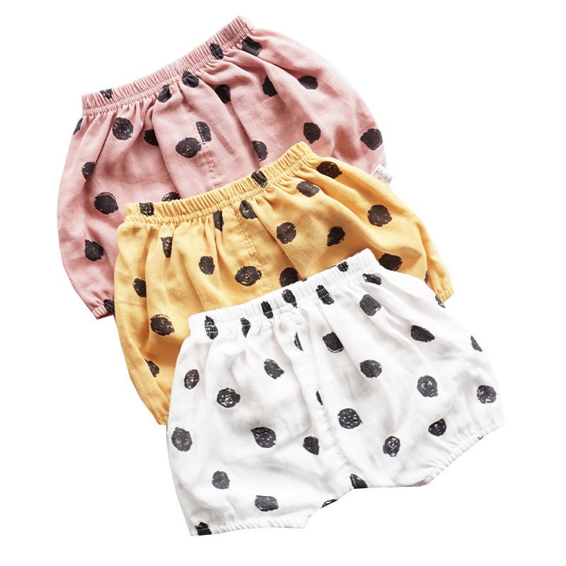 Polka Dot Cotton Baby Bloomers