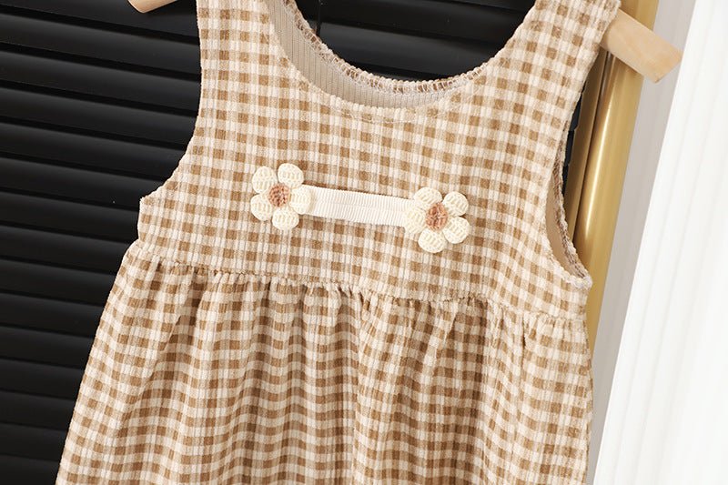 Long-sleeved Baby Girl Dress Suit