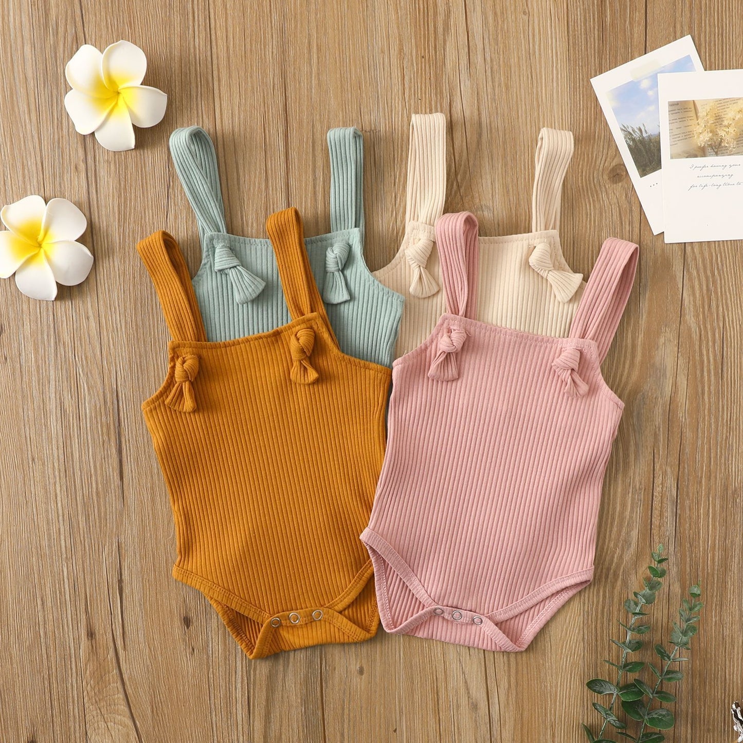 Baby Cotton Pit Strap Romper