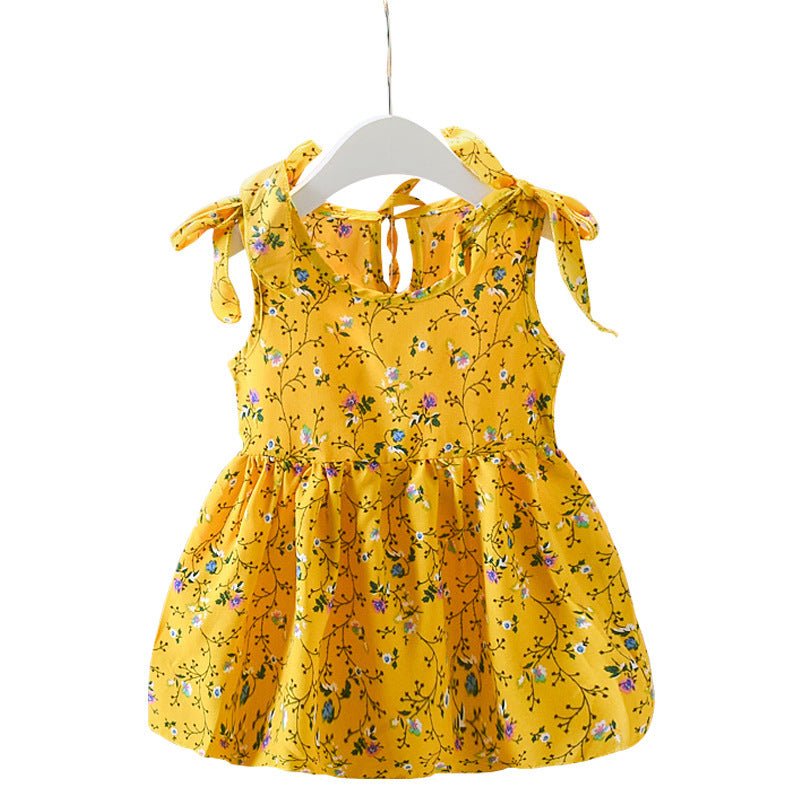 Girls Floral Sleeveless Summer Dress