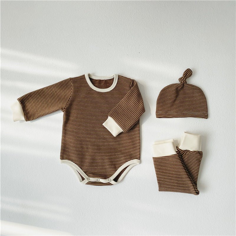 Baby Onesie, Pants & Beanie Set