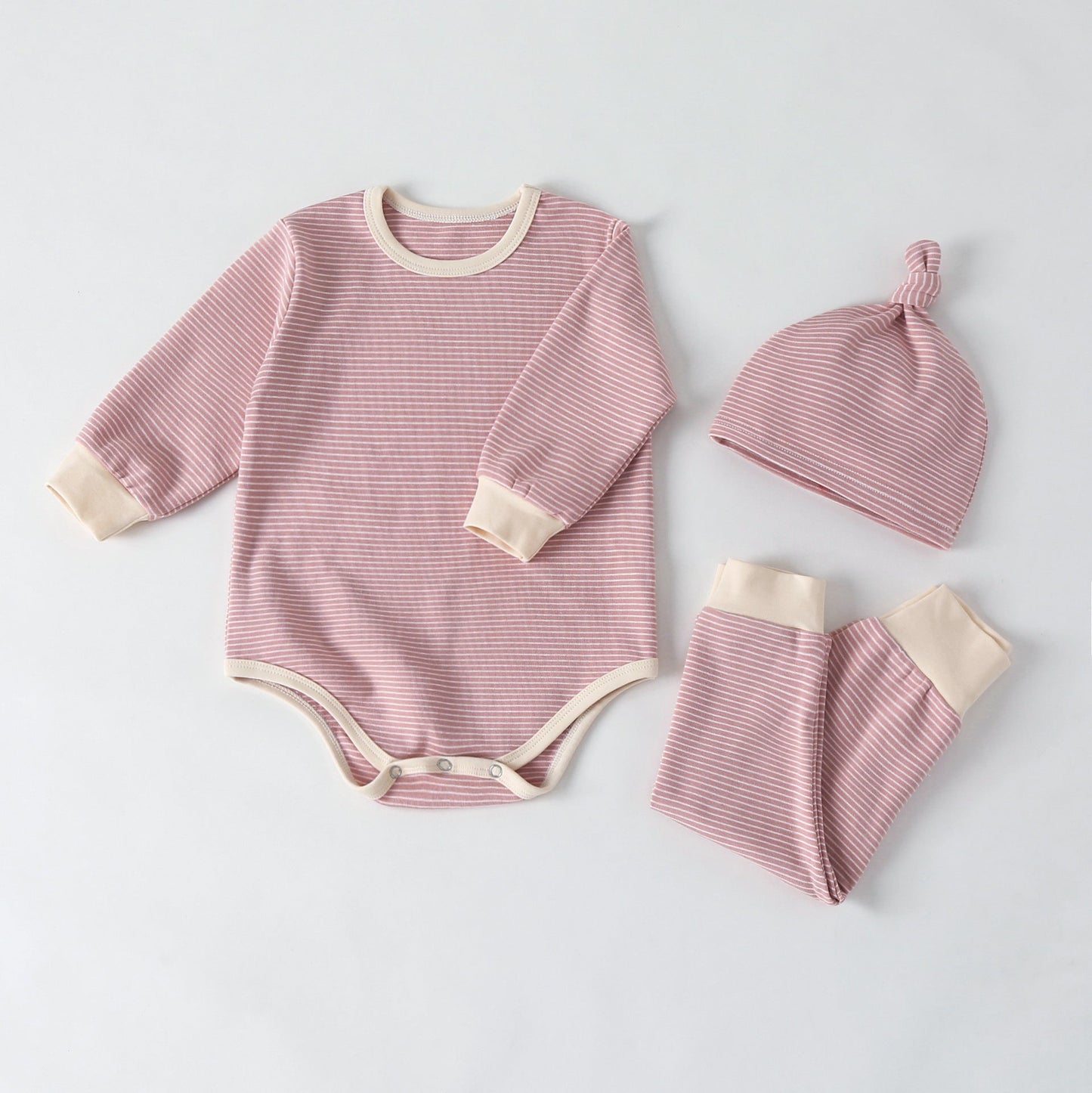 Baby Onesie, Pants & Beanie Set