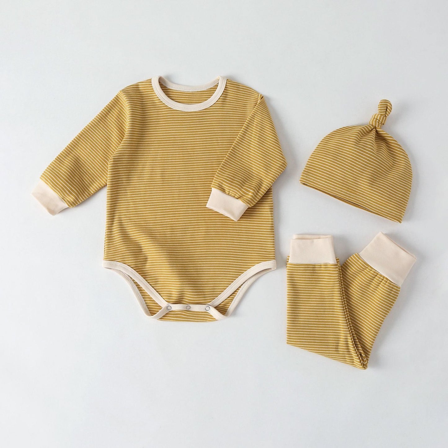 Baby Onesie, Pants & Beanie Set