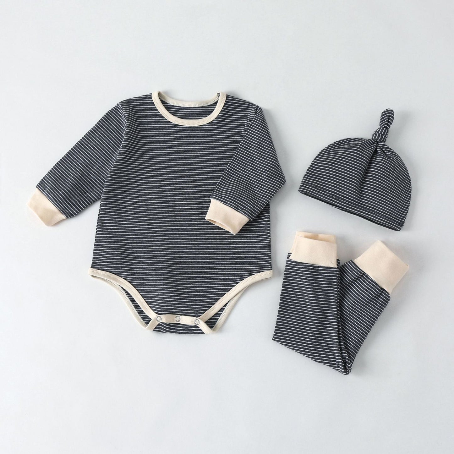 Baby Onesie, Pants & Beanie Set