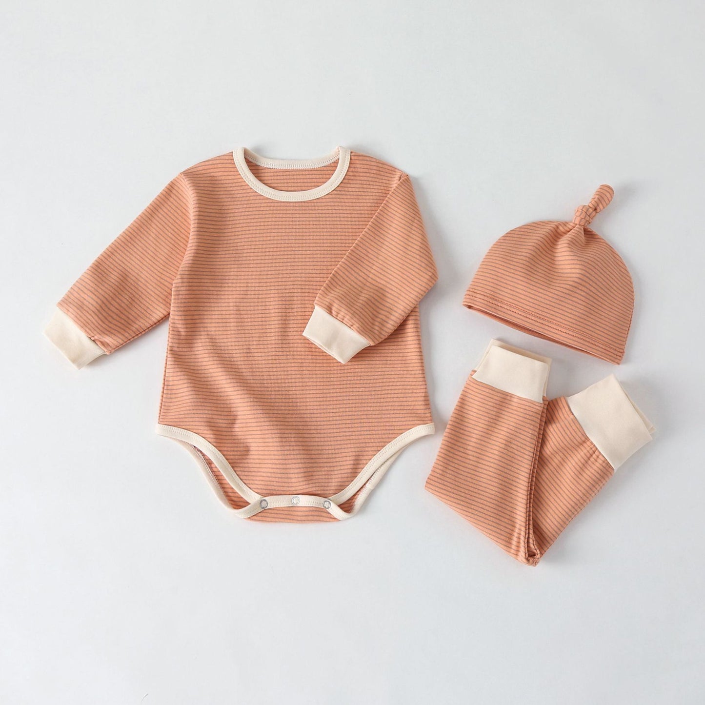 Baby Onesie, Pants & Beanie Set