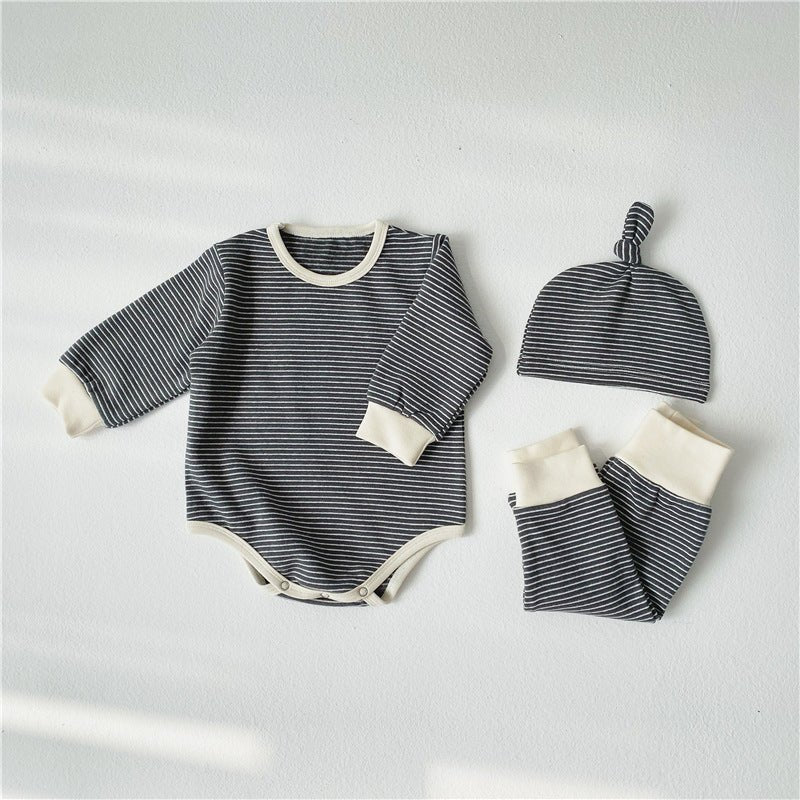 Baby Onesie, Pants & Beanie Set