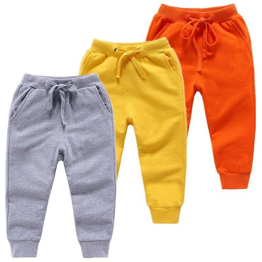 Kids Unisex Cotton Drawstring Jogger Pants