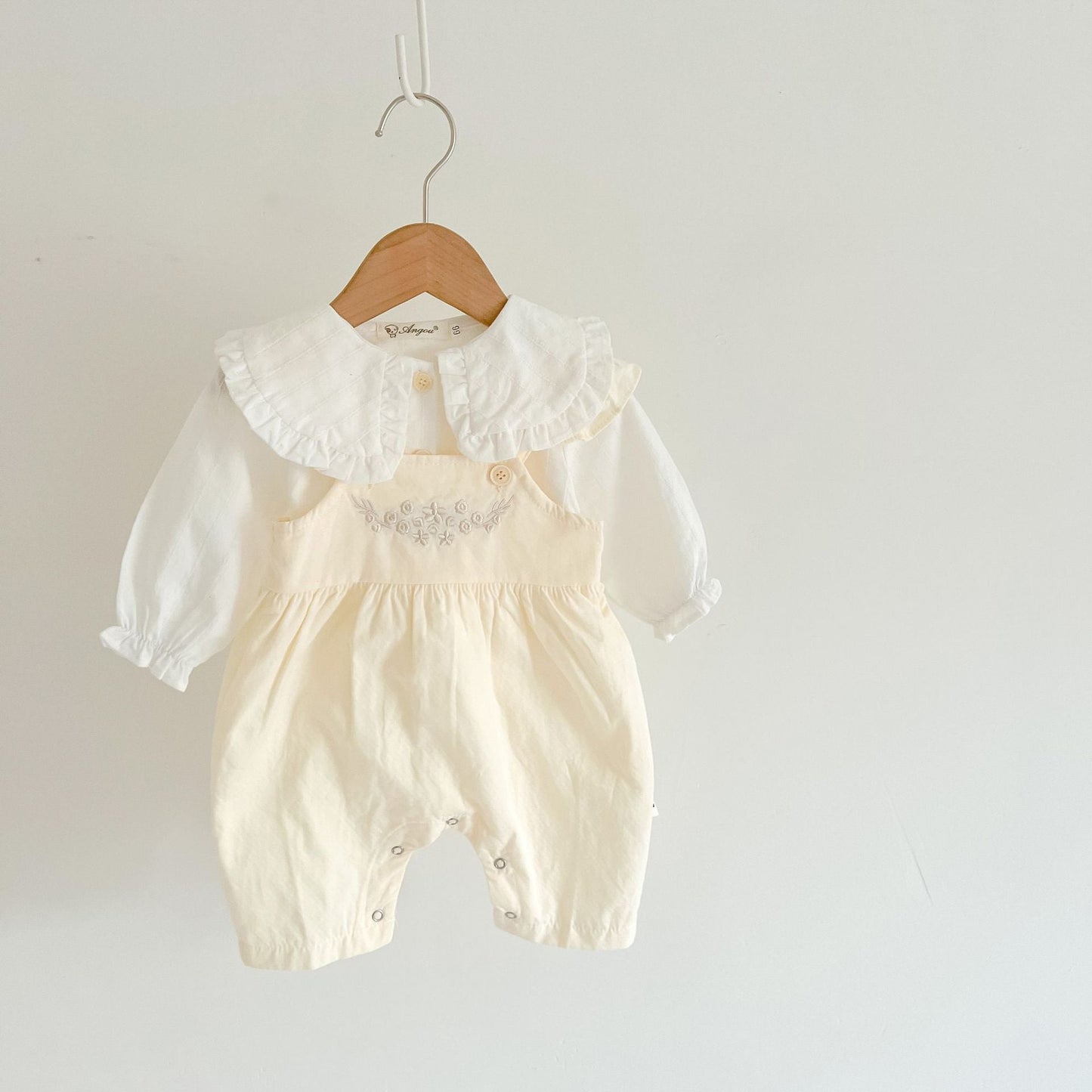 Vintage-Inspired Suspender Romper