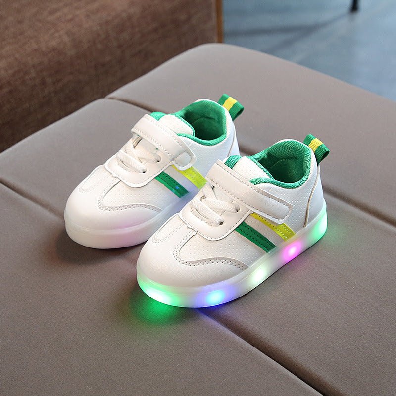 White LED Sneakers Shoes