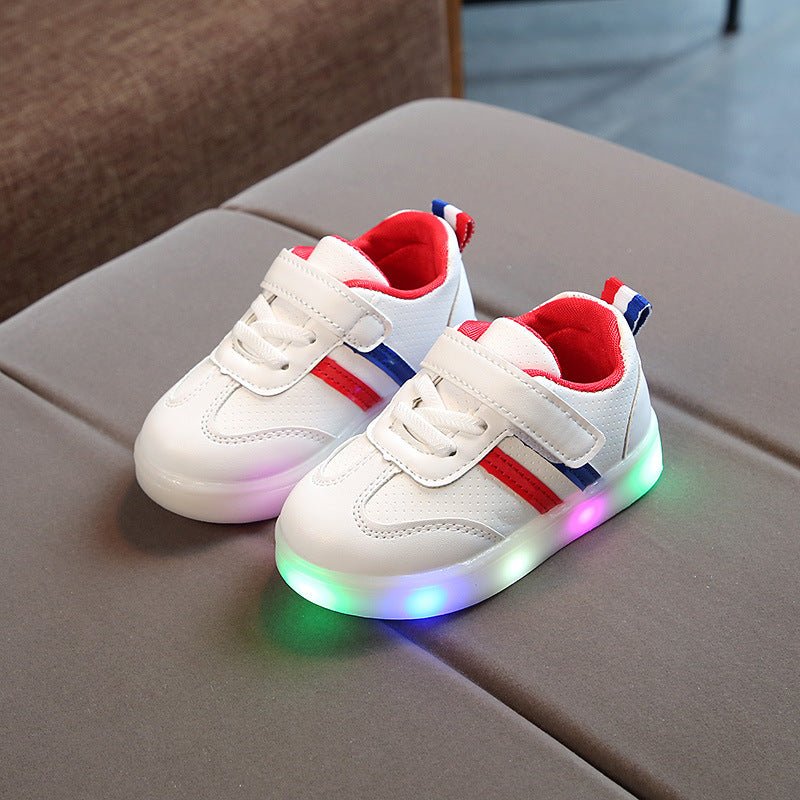 White LED Sneakers Shoes