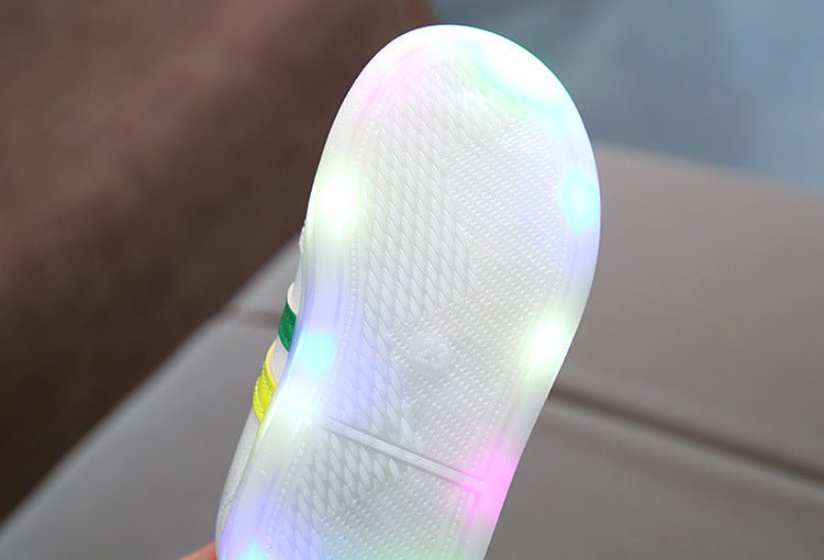 White LED Sneakers Shoes