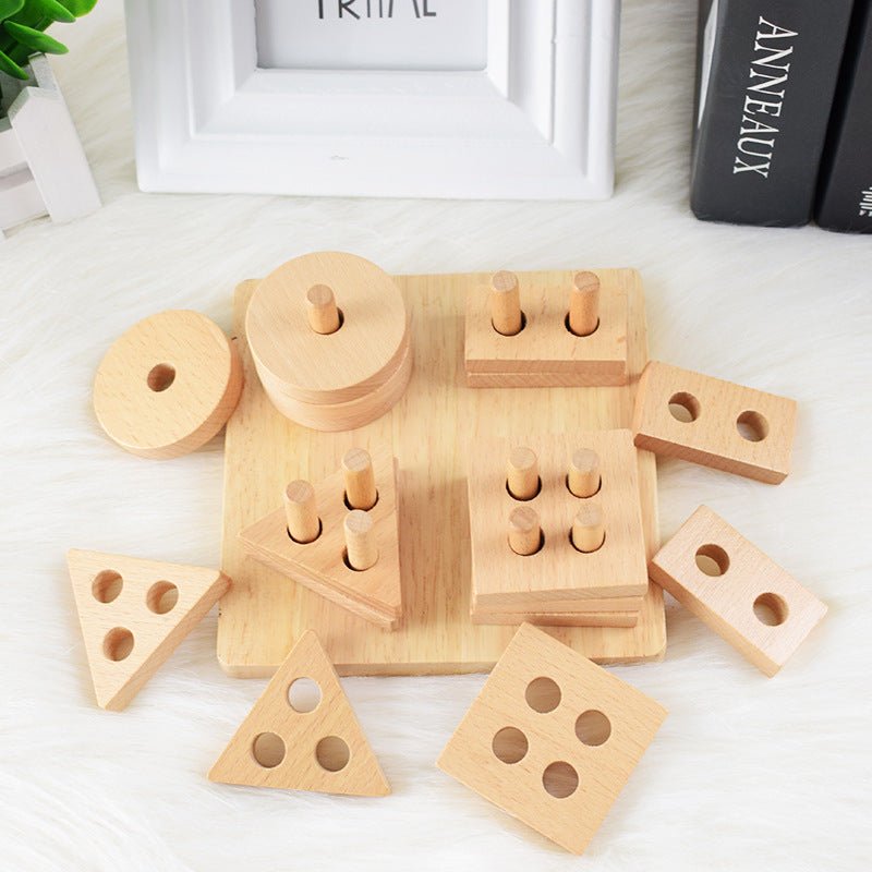 Kids Wooden Geometric Shape Puzzle