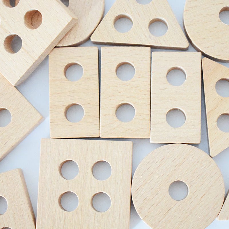 Kids Wooden Geometric Shape Puzzle